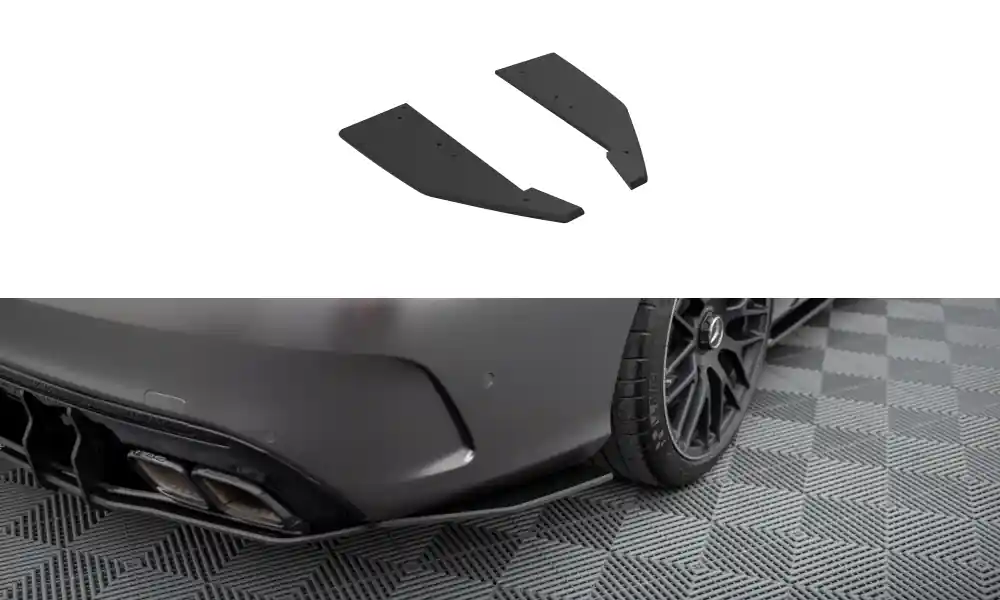 Jen Po Omezenou Doba Mercedes třída C W205 Facelift/63 AMG/SEDAN/ESTATE, "Street Pro" boční difuzory pod zadní nárazník, MAXTON DESIGN
