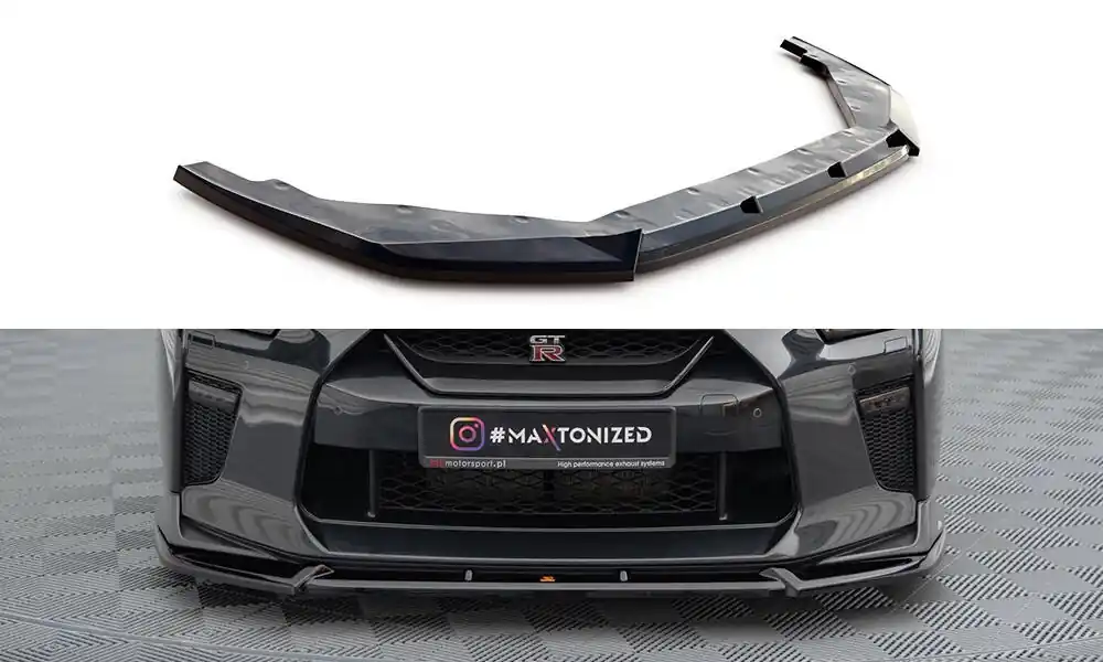 Nissan GT-R R35 Facelift, spoiler pod přední nárazník ver.2, Maxton Design Levný