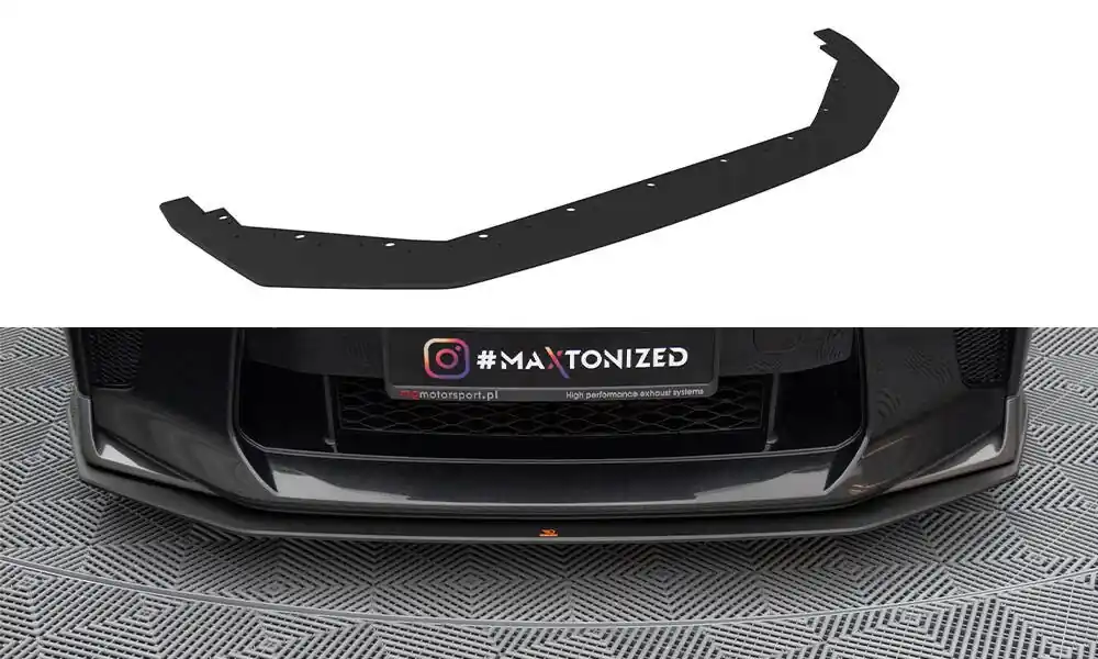 Nissan GT-R R35 Facelift, "Street Pro" spoiler pod přední nárazník, Maxton Design Sleva