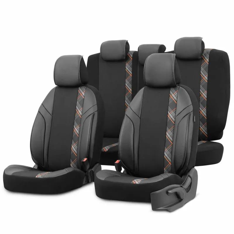 Dokud Zásoby Vydrží Sada autopotahů OTOM HORIZON 1805 ORANŽOVÉ 3-ZIP