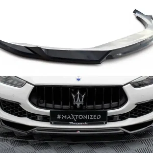 Oblíbený Maserati Ghibli Mk3 Facelift, spoiler pod přední nárazník ver.2, Maxton Design