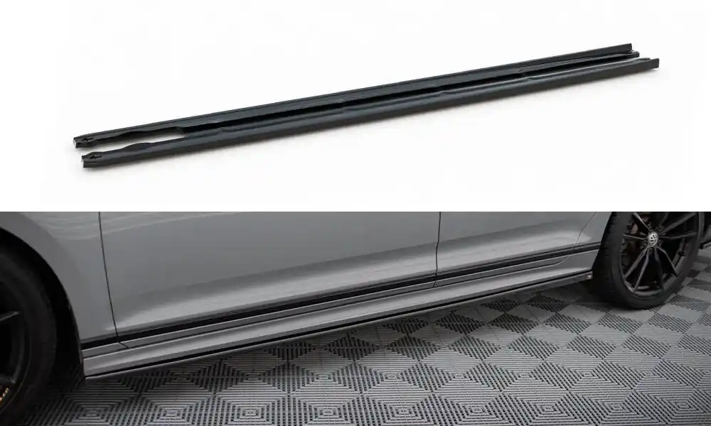 Volkswagen Passat B8 (Mk8) R-Line Facelift, difuzory pod boční prahy, Maxton Design Must-Have