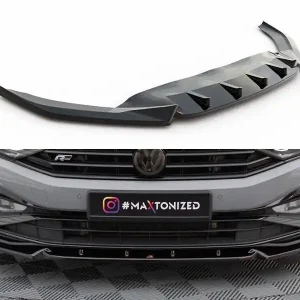 Aktuální Volkswagen Passat B8 (Mk8) R-Line Facelift, spoiler pod přední nárazník, Maxton Design