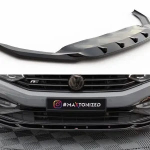 Super Cena Volkswagen Passat B8 (Mk8) R-Line Facelift, spoiler pod přední nárazník ver. 2, Maxton Design