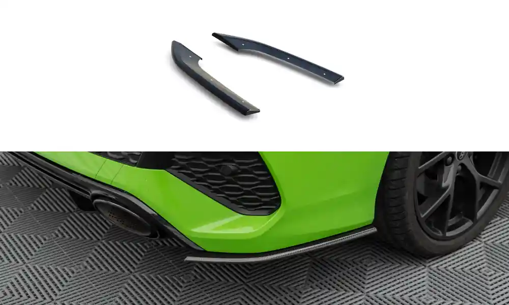 Audi RS3 8Y Sedan, karbonové boční difuzory pod zadní nárazník, Maxton Design Cenová Bomba