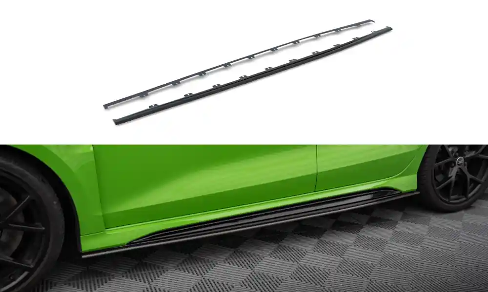 Audi RS3 8Y Sedan, karbonové difuzory pod boční prahy, Maxton Design Zlevněný