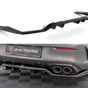 Nejlepší Volba Mercedes třída C W205 Facelift/43 AMG/Coupe, spoiler pod zadní nárazník s žebrováním, Maxton Design