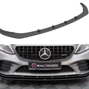 Víkendová Akce Mercedes třída C W205 Facelift/43 AMG/Coupe, "Street Pro" spoiler pod přední nárazník, Maxton Design