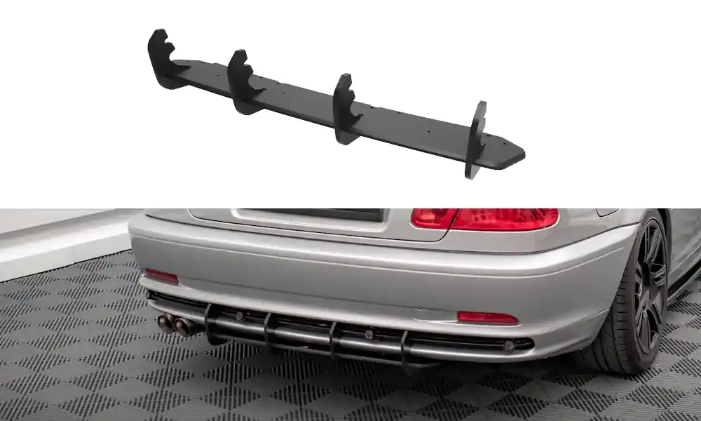 BMW řada 3 E46 Coupe, "Street Pro" difuzor zadního nárazníku, Maxton design Sleva