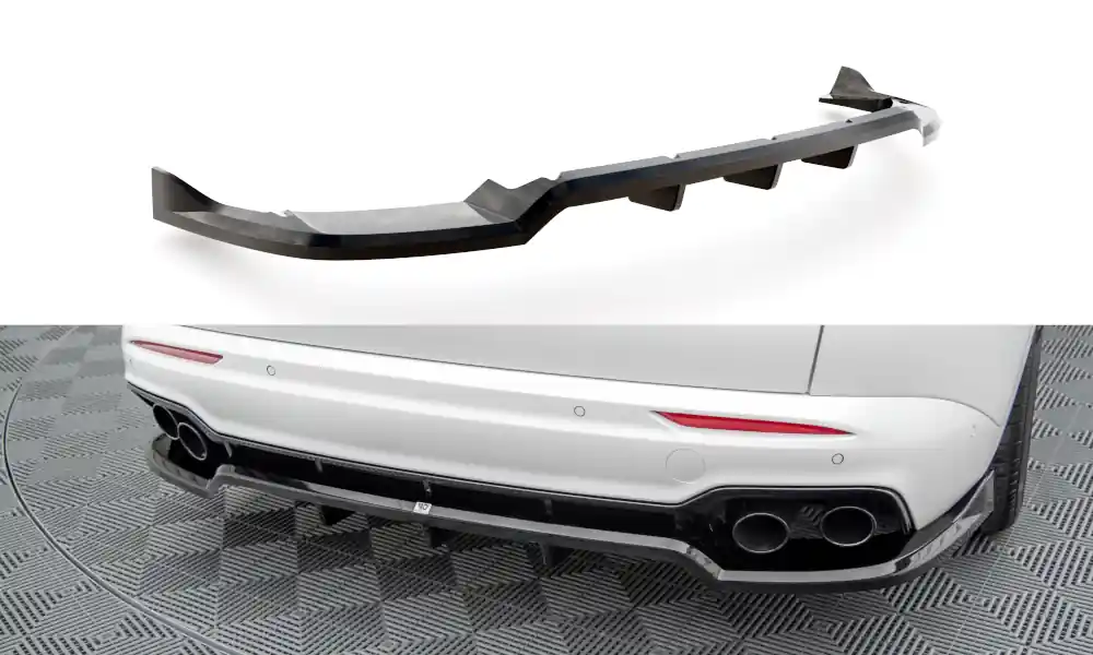 Víkendová Akce Maserati Grecale Mk1 GT/Modena, středový spoiler pod zadní nárazník s žebrováním, Maxton Design