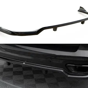 Finální Výprodej BMW X7 G07 Facelift M-Pack, středový spoiler pod zadní nárazník s žebrováním, Maxton Design