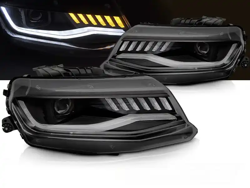 CHEVROLET CAMARO 16-18 - přední černá světla HID SEQ Sezónní Sleva