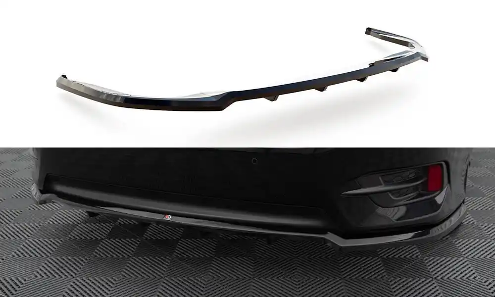 Honda Civic Mk10 17-23, středový spoiler pod zadní nárazník s žebrováním, Maxton Design Hit Sezóny