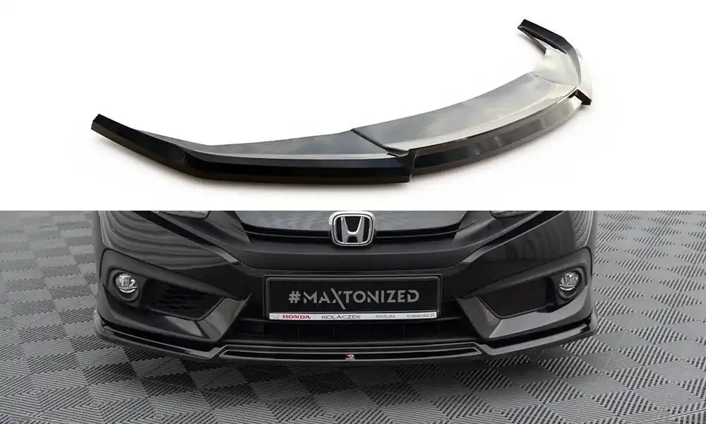 Omezená Nabídka Honda Civic Mk10 17-23, spoiler pod přední nárazník ver.2, Maxton Design