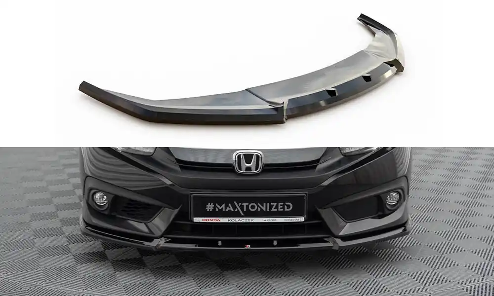 Honda Civic Mk10 17-23, spoiler pod přední nárazník, Maxton Design Omezená Nabídka