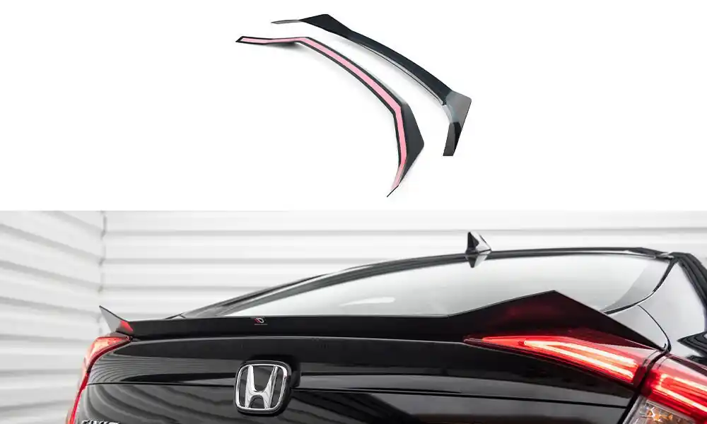 Vysoce Kvalitní Honda Civic Mk10 17-23, prodloužení spoileru, Maxton Design