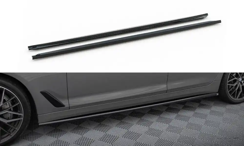 BMW řada 5 G30/G31 FL, difuzory pod boční prahy, Maxton Design Omezená Nabídka