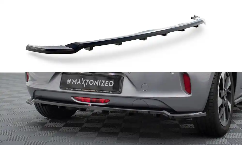 Nakupujte Hned Opel Corsa F (Mk6), středový spoiler pod zadní nárazník s žebrováním, Maxton Design