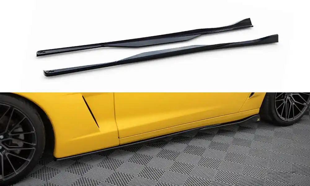 Akční Nabídka Chevrolet Corvette C6, difuzory pod boční prahy, Maxton Design