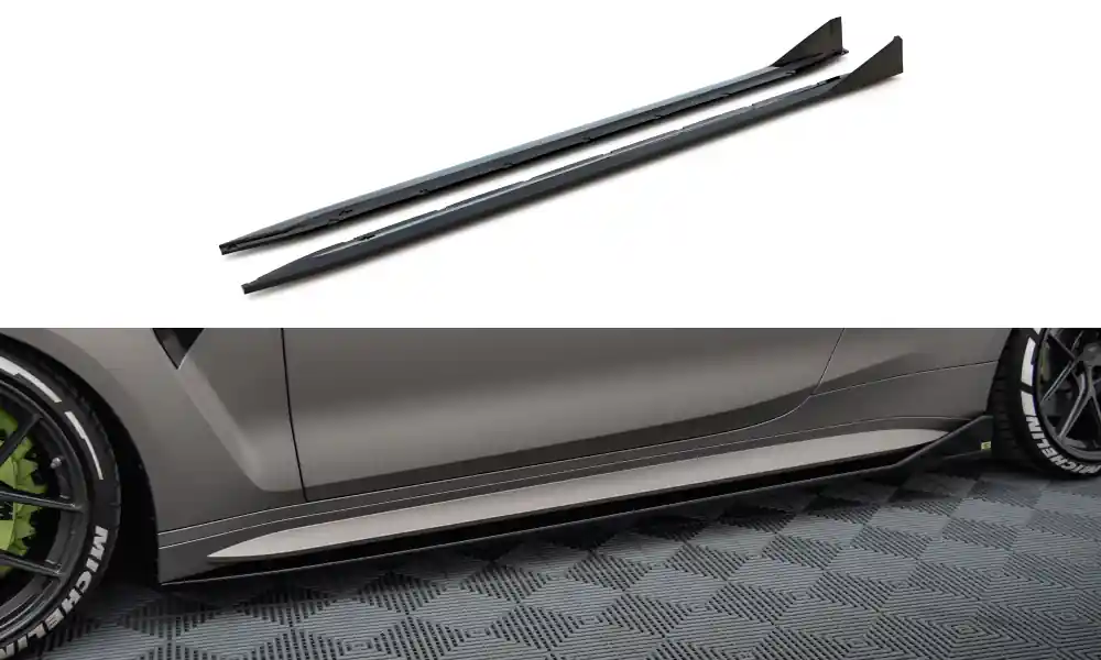 Poslední Šance BMW řada M4 G82, difuzory pod boční prahy v.3 csl look, Maxton Design