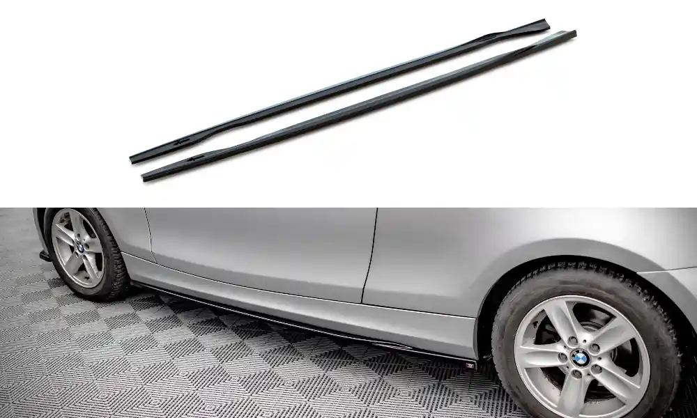 Cenový Hit BMW řada 1 E81 Facelift, difuzory pod boční prahy ver.2, Maxton Design