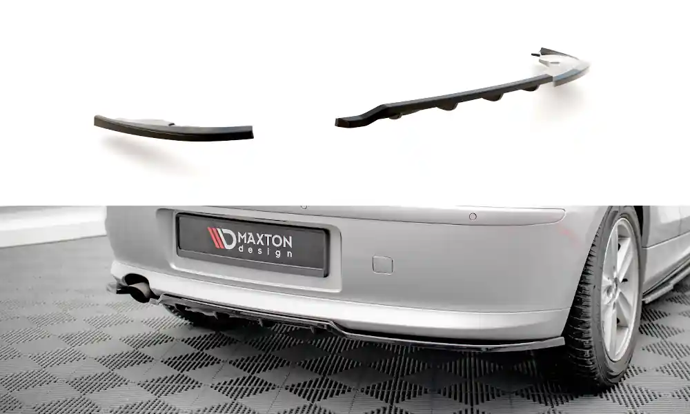 Nízká Cena BMW řada 1 E81 Facelift, středový spoiler pod zadní nárazník s žebrováním, Maxton Design