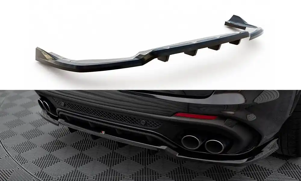 Speciální Cena Alfa Romeo Stelvio Quadrifoglio, středový spoiler pod zadní nárazník s žebrováním, Maxton Design