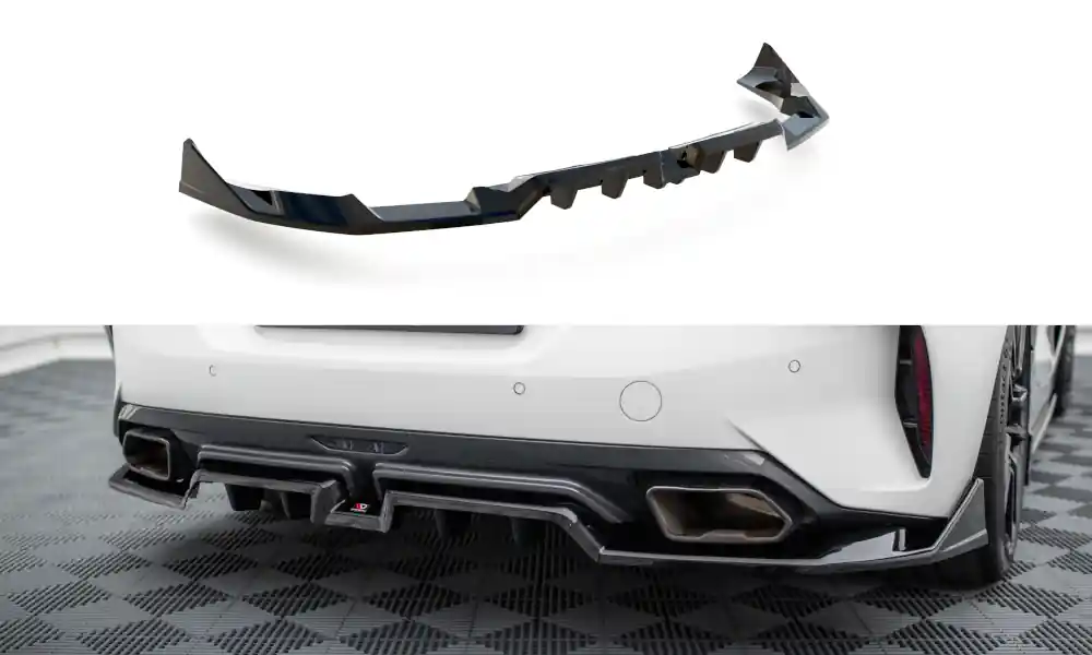 BMW Z4 G29 Facelift - M40i / M-Pack, středový spoiler pod zadní nárazník s žebrováním, Maxton design Nejlepší Volba