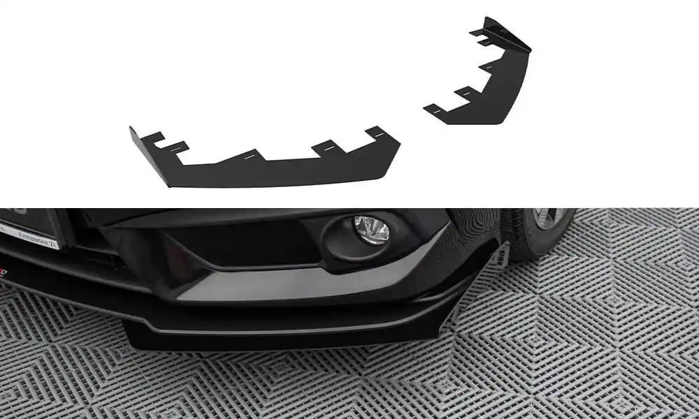 Značkový Honda Civic Mk10, rohové spoilery pod přední nárazník, Maxton Design