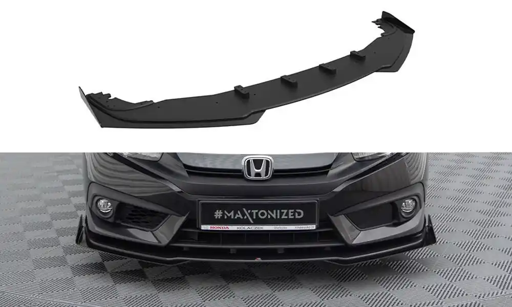 Honda Civic Mk10, "Street Pro" spoiler pod přední nárazník s křidélky, Maxton Design Akční Cena