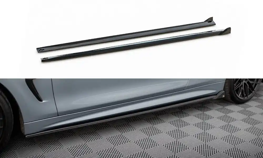 Tovární Cena BMW řada 4 F32 M-Pack Coupe, difuzory pod boční prahy ver.2, Maxton design