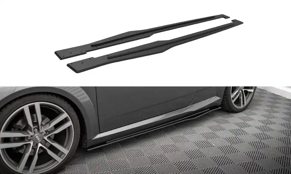 Audi TT 8S S-Line, "Street Pro" difuzory pod boční prahy, Maxton design Značkový