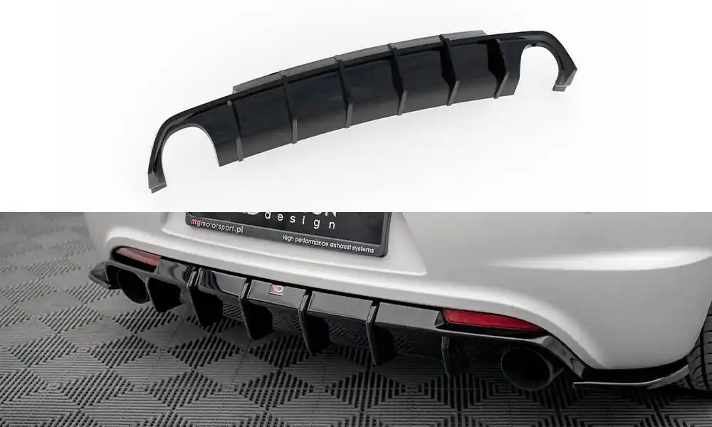Cenový Hit Volkswagen Scirocco R Mk3, vložka zadního nárazníku, Maxton design