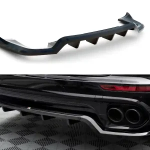 Porsche Cayenne Mk2 Facelift, středový spoiler pod zadní nárazník s žebrováním, Maxton design Výhodná Nabídka