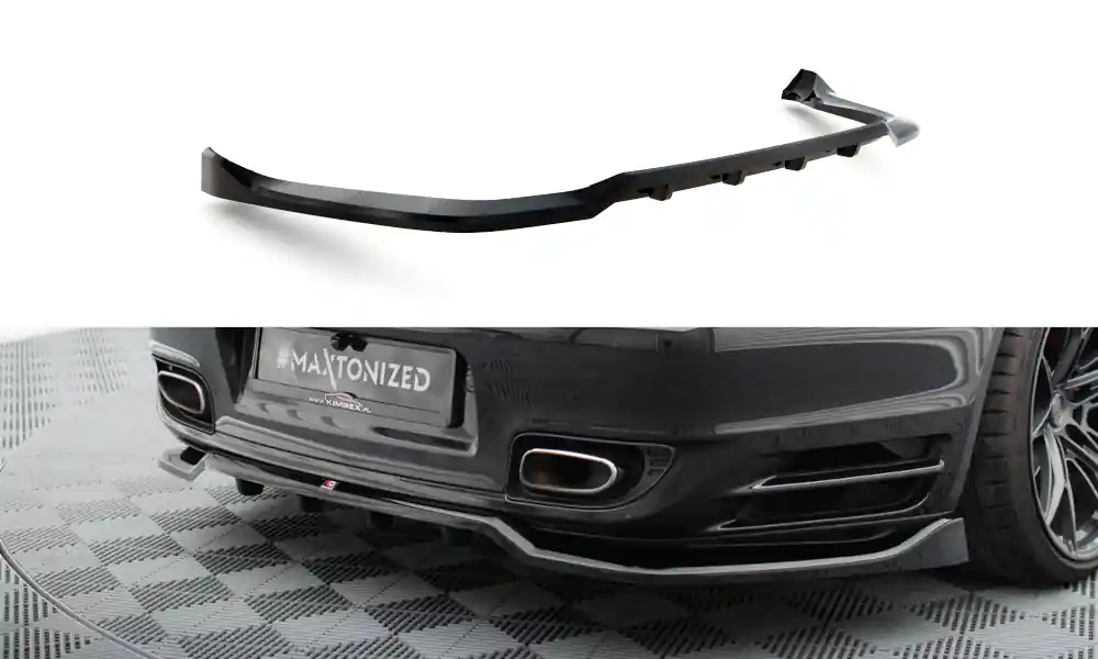 Vysoce Kvalitní Porsche 911 997 Turbo, středový spoiler pod zadní nárazník s žebrováním, Maxton design
