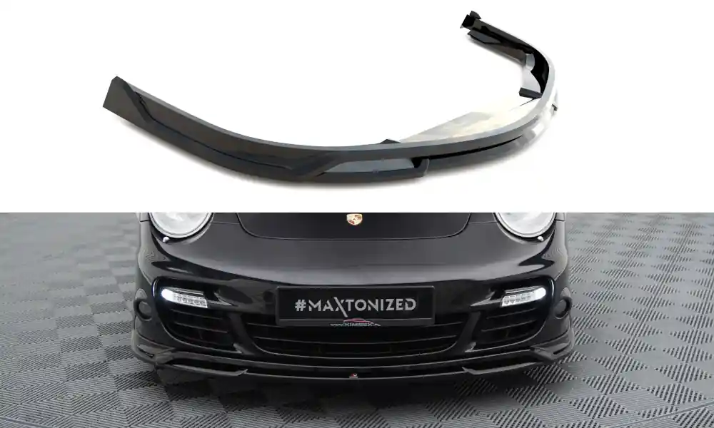 Porsche 911 997 Turbo, spoiler pod přední nárazník, Maxton design Sleva