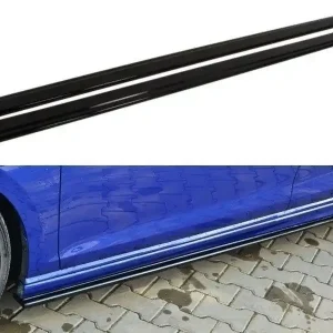 Oblíbený Volkswagen Golf R Mk7, difuzory pod boční prahy, Maxton design
