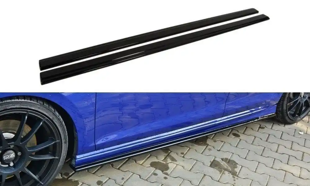 Oblíbený Volkswagen Golf R Mk7, difuzory pod boční prahy, Maxton design