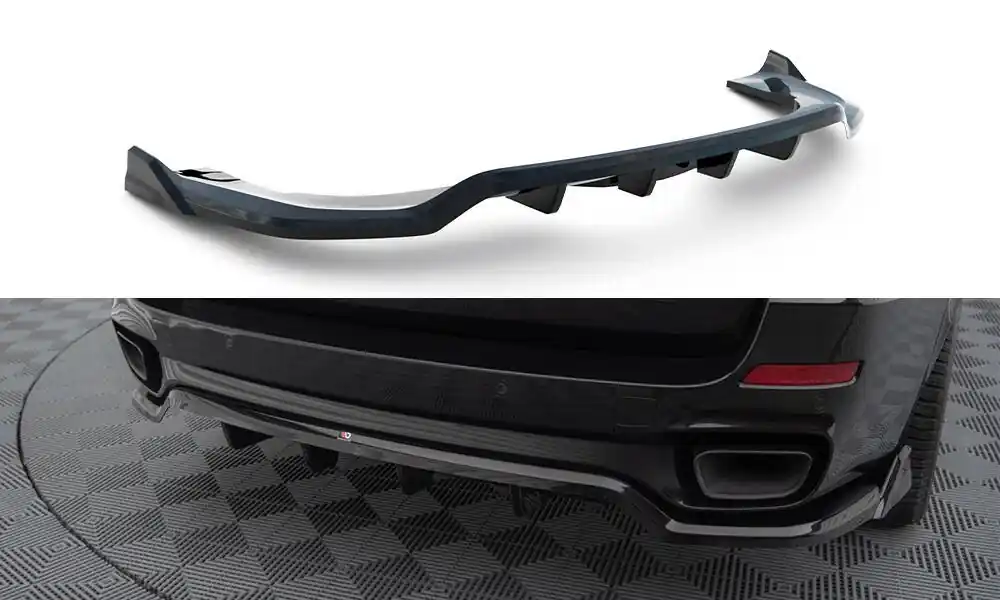 BMW X5M F15 M-Pack, středový spoiler pod zadní nárazník s žebrováním, Maxton design Sezónní Sleva
