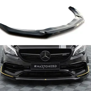 Cenový Hit Mercedes CLA C 117 Facelift 45 Aero, spoiler pod přední nárazník ver.3, Maxton Design