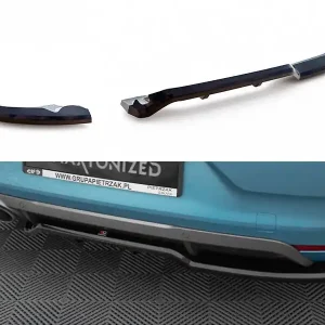 Renault Clio Mk5 R.S. Line, středový spoiler pod zadní nárazník s žebrováním, Maxton Design Ihned K Objednání