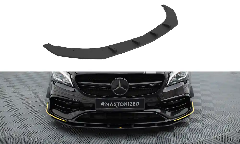 Vysoce Kvalitní Mercedes CLA C 117 Facelift 45 Aero AMG, "Street Pro" spoiler pod přední nárazník, Maxton Design