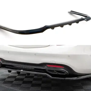 Mercedes třída S W222 AMG-Line Facelift, středový spoiler pod zadní nárazník s žebrováním, Maxton Design Finální Výprodej