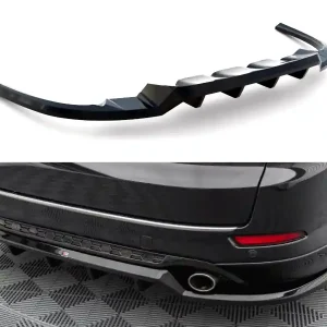Sezónní Sleva Ford Mondeo ST-Line Mk4 Facelift, středový spoiler pod zadní nárazník s žebrováním, Maxton design