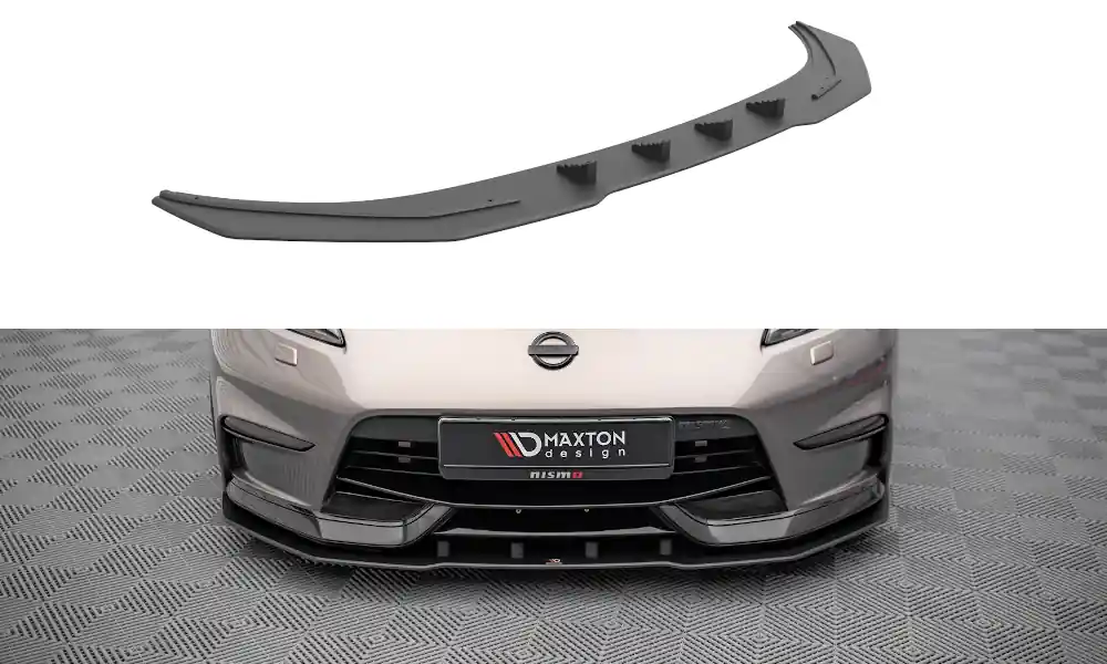 Speciální Cena Nissan 370Z Nismo, "Street Pro" spoiler pod přední nárazník, plast ABS bez povrchové úpravy, Maxton design