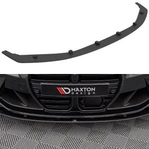 Jen Po Omezenou Doba BMW řada M3 G80, "Street Pro" spoiler pod přední nárazník, plast ABS bez povrchové úpravy, s červenou linkou, Maxton design