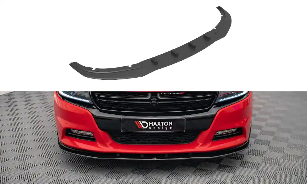 Rychlé Dodání Dodge Charger Mk7 Facelift /RT, "Street Pro" spoiler pod přední nárazník, plast ABS bez povrchové úpravy, Maxton design