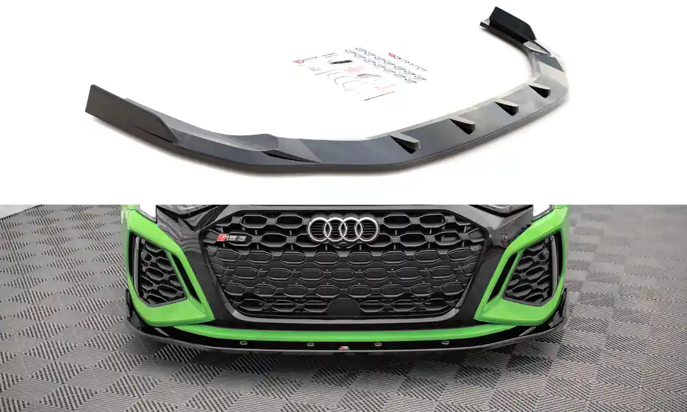 Výhodná Nabídka Audi RS3 8Y, spoiler pod přední nárazník ver.2, Sedan, Maxton design
