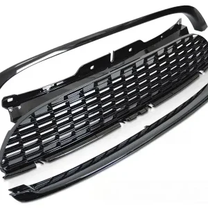 Rychlé Dodání MINI COOPER 06-09 R56/57/55 JCW STYL GLOSSY BLACK - přední maska
