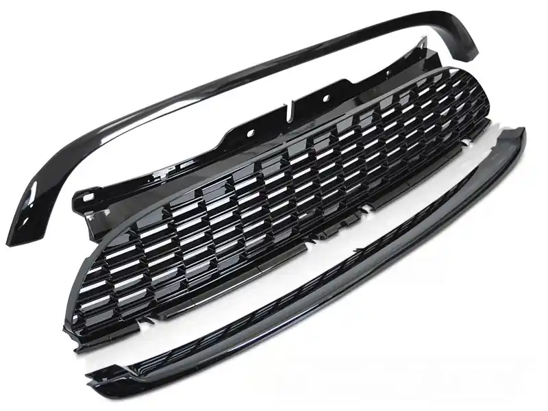 Rychlé Dodání MINI COOPER 06-09 R56/57/55 JCW STYL GLOSSY BLACK - přední maska
